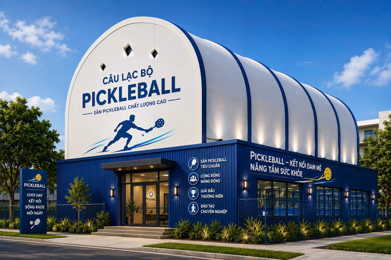 THI CÔNG CỤM SÂN PICKLEBALL QUY MÔ LỚN